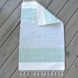 "Hand Woven Cotton Rug - 18"" X 29" - thumbnail 2