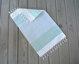 "Hand Woven Cotton Rug - 18"" X 29" - thumbnail 1