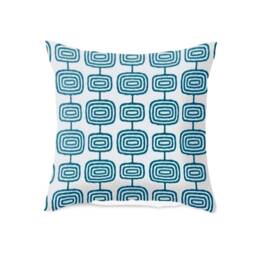 Bohemian Cushion Cover, Blue Colourful Geometric, Turquoise Modern Decor, Unique Home Accents, Vibrant Sofa Pillow Case - thumbnail 4