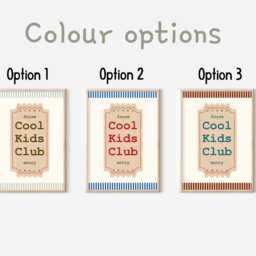 Cool Kids Club Ticket Print, Gender Neutral Wall Art - Unframed - thumbnail 2