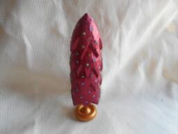 Handcarved Orange Christmas Tree