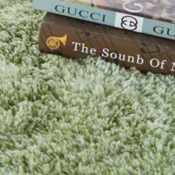 New Pistachio Soft Green Thick Silky Shag Pile Rug Modern Luxurious High Quality Mats - thumbnail 2