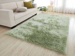 New Pistachio Soft Green Thick Silky Shag Pile Rug Modern Luxurious High Quality Mats