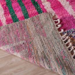 Pink Moroccan Rug, Soft Boujaad 5x8 Ft - thumbnail 4