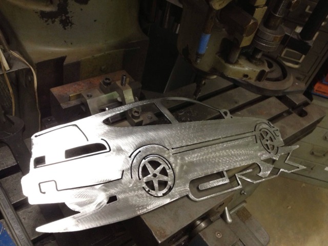1st Gen Crx Automotive Silhouette Wall Art - image 1