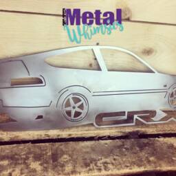 1st Gen Crx Automotive Silhouette Wall Art - thumbnail 3