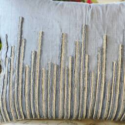 Abaca Throw Pillow Cover Natural Fiber Accent Cushion, 20x20 - thumbnail 2