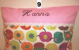 Pillow With Name, Baby Pillow, Baptism, Apples 30 X 40, 40 60
