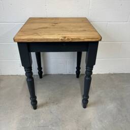 60cm Square Pine Bistro Table, Small Space Saving Caf?? Dining Furniture Hand Painted & Oiled - thumbnail 3