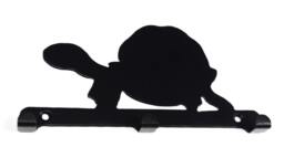 Tortoise Silhouette Key Hook Rack - Metal Wall Art