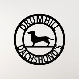 Dachshund Personalised Metal Sign Custom Dog Breed Wall Art Address Gift For Lovers - thumbnail 1