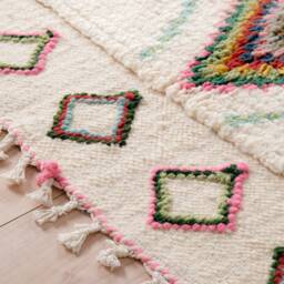 Authentic Beni Ourain Rug, Azilal Moroccan Rug 5x9 Ft - thumbnail 4