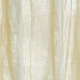 Tab Top Linen Curtain Panel Wide Boho Window Covering - thumbnail 3
