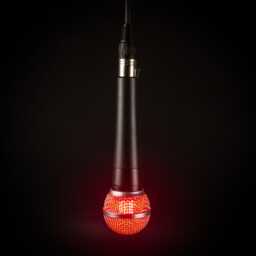 Hanging Classic 58 Microphone Lamp - On Air Edition/Ceiling Light Musician Cool Decor Interior Red Neumann Bar Lighting