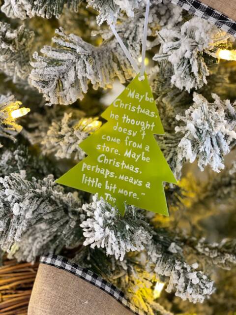 Grinch Christmas Ornament - Acrylic Grinch - image 1