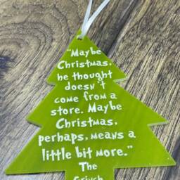 Grinch Christmas Ornament - Acrylic Grinch - thumbnail 3