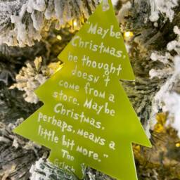 Grinch Christmas Ornament - Acrylic Grinch - thumbnail 2