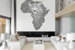 Africa Leopard Vinyl Wall Decal Removable Home Decor T1425 - thumbnail 1