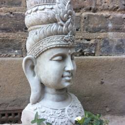 Beautifully Detailed Thai Buddhas Bust Statue For The Home Or Garden. From Sius - thumbnail 2