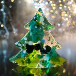 Fused Glass Recycled Christmas Bauble Decoration. Tree Decor - thumbnail 1