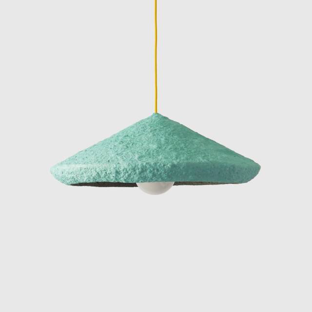 Modern Pendant Light From Paper Mache, Industrial Lighting For Dining Room Mizuko Iii - image 1