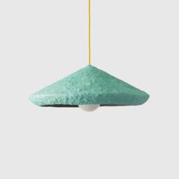 Modern Pendant Light From Paper Mache, Industrial Lighting For Dining Room Mizuko Iii - thumbnail 1