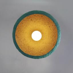 Modern Pendant Light From Paper Mache, Industrial Lighting For Dining Room Mizuko Iii - thumbnail 2