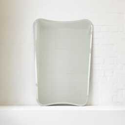 Art Deco Inspired Frameless Wall Mirror With A Bevel - Vintage N.2 - thumbnail 1