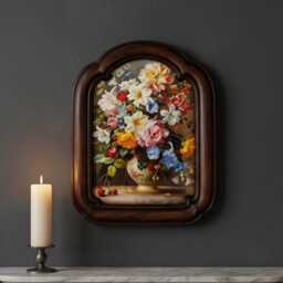 Vintage Floral Photo Frame For Home Decor, Victorian Resin Picture Frame, Antique Style Tabletop Cottagecore Decor Gift Her