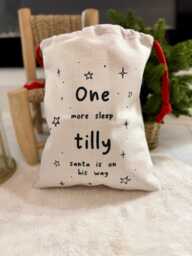 Personalised One More Sleep Christmas Eve Sack + Stocking - thumbnail 1