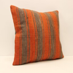Home Decor Pillow, Kilim Cushion, Throw Pillow, Pillow Cover, 18x18 Green Patterned Carpet Boho 4Kbf-542 - thumbnail 2