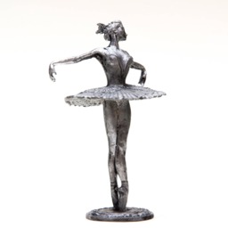 54mm Ballerina 132 Scale Metal Figurine - thumbnail 3