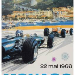Reprint Of A Vintage 1966 Monaco Motor Racing Poster - thumbnail 3
