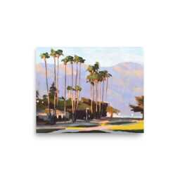 Shoreline Park Santa Barbara Art Print - Gouache Painting By Sharon Schock - thumbnail 3