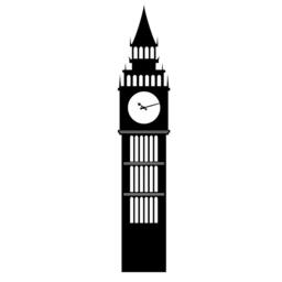 Big Ben Clock Tower - Travel Landmarks London Wall Decal Custom Vinyl Art Stickers - thumbnail 2