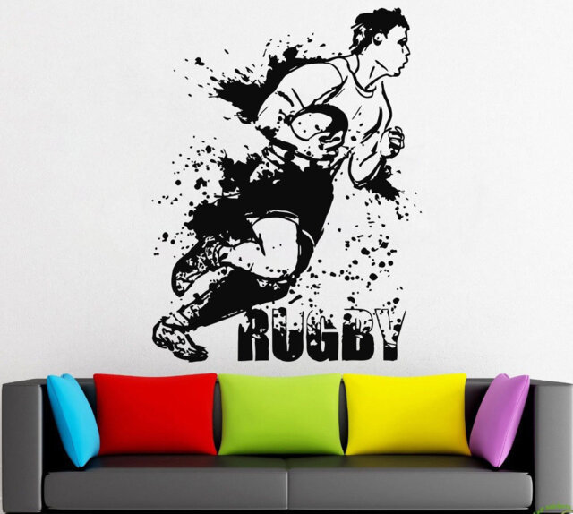 Football Player Wall Decal Sports Decor 2343 - image 1