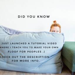 Pre-Order Canvas Floof For People - Escape Den Cuddle Cave Dog Bed Humans Lounge Floor Pillow Reading Nook - thumbnail 2