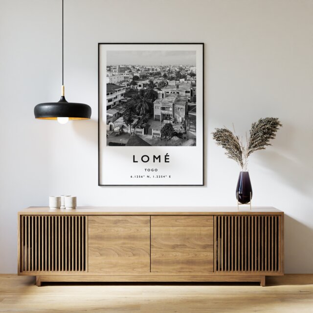 Lome Togo Travel Print African Wall Art - image 1