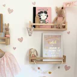 Liberty Heart Wall Decal Stickers, Girl's Room Decor, Kids Decals, Pretty Nursery Cottage Style, Capel - thumbnail 2