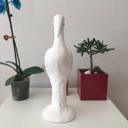 Ceramic Stork Statue - Ready To Paint Garden Decor, Outdoor Statues For Creative Home & Landscape Design - thumbnail 3