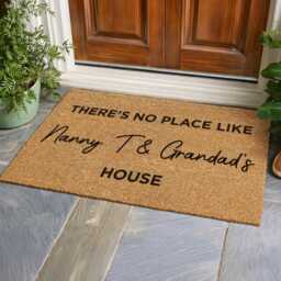 Nan & Grandad's House Doormat - Custom Grandparent Gift Elegant Welcome Rug - thumbnail 4