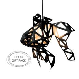 Fish Geometric Lamp Shade, Origami Lamp, Diy Paper Sculpture, Nature Lover Gift, Minimalist Lighting, Low Poly Papercraft, Bedside Light - thumbnail 2
