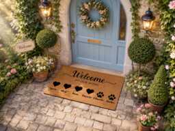 Family Name Doormat Personalised - Custom Housewarming Gift Established Date Mat - thumbnail 1