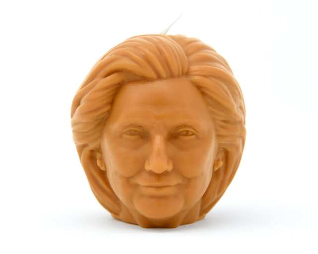 Hillary Clinton Head Candle Is A Funny Political Gift For Feminists Looks Like Former First Lady Of The United States America - image 1