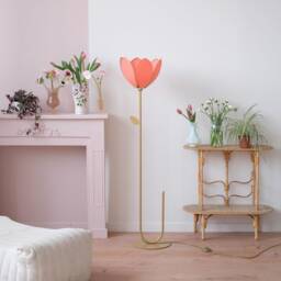 Simple Flower Floor Lamp & Lampshade - Grapefruit - thumbnail 2