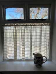 Cafe Curtain, Cottage Style, Semi Sheer, Window Drapery - thumbnail 1