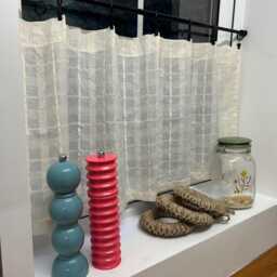 Cafe Curtain, Cottage Style, Semi Sheer, Window Drapery - thumbnail 3