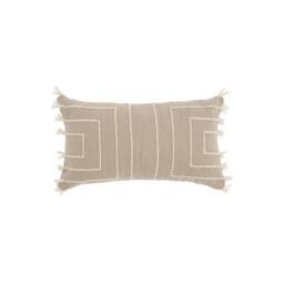 Ridge Wool Kilim Woven Throw Pillow Cover  Decorative Pillowcases Bohemian Boho Sofa Decor Lumbar 12x24 26x16 Off White Beige Gift - thumbnail 3