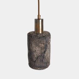 Senna Organic Ceramic Pendant Light Black Clay 4.75 - thumbnail 2