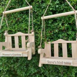Personalised Swing Seat Bird Feeder - Table - thumbnail 2